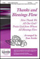 Thanks and Blessings Flow SATB choral sheet music cover